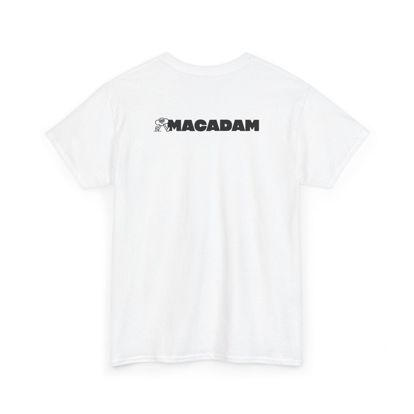 Macadam Mascot Tee — Cute Marching Heart Character with Malaysian Flag
