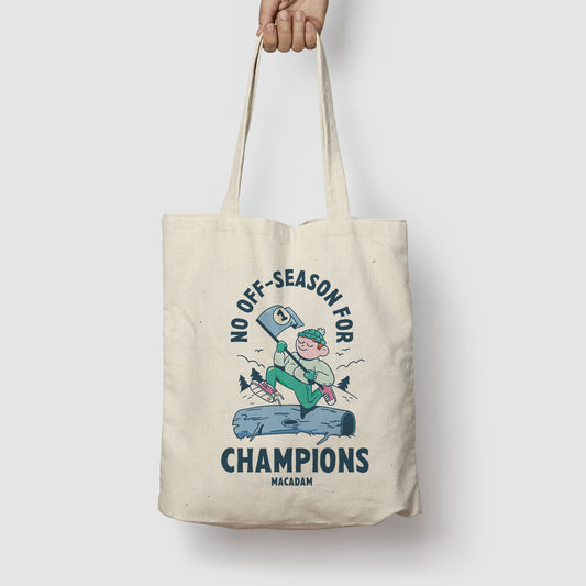 No off season for champions - Holiday Tote Bag